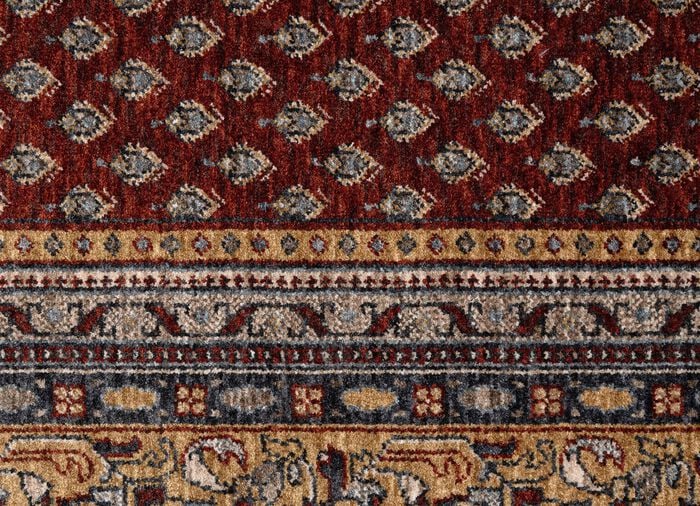 Klassisch schöne Brücken und Teppiche mit hoher Flordichte ROT