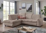 Polsterecke mit Funktion und verstellbaren Kopfst&uuml;tzen BEIGE