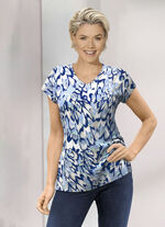 Shirt mit überschnittener Schulterpartie 