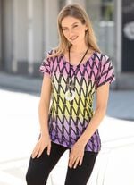 Shirt mit &uuml;berschnittener Schulterpartie 