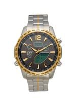 Funk-Solar-Herrenuhr mit Edelstahlbandgeh&auml;use 