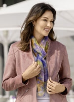 Schal mit Blütendessin 