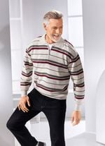 Polopullover mit kurzem Rei&szlig;verschluss in 2 Farben 