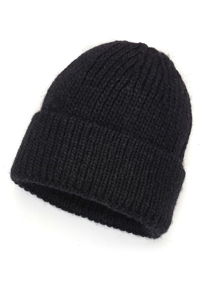 Trendige Damen-M&uuml;tze, mit Umschlag 