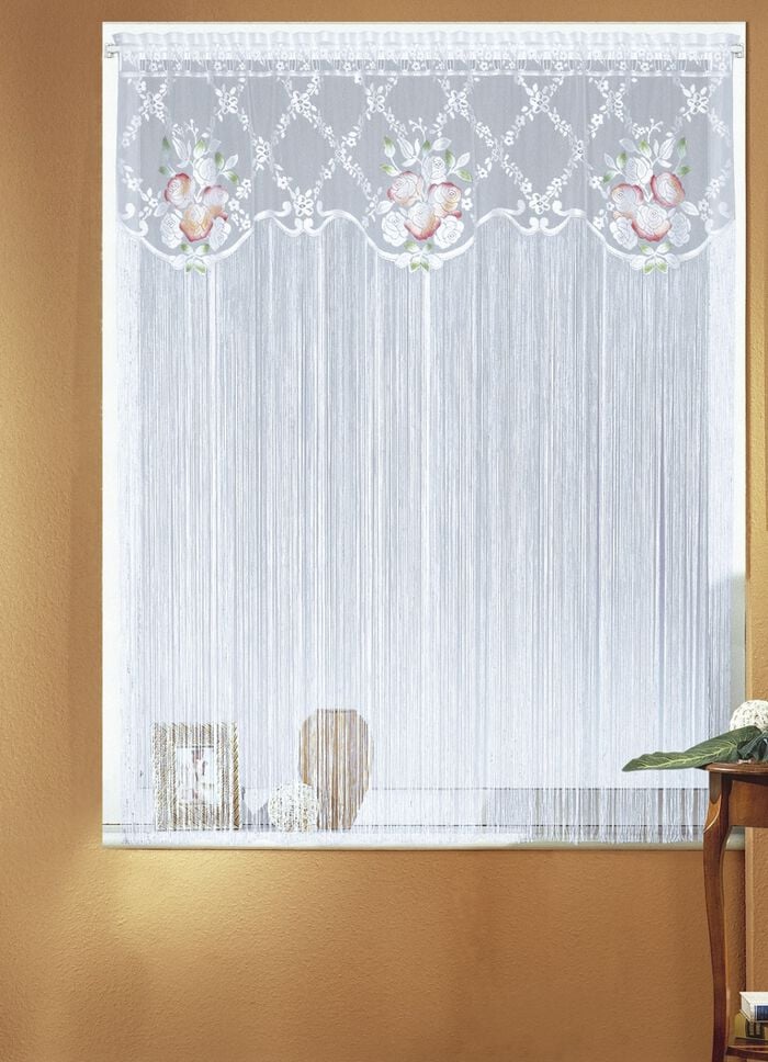 Fadenstore mit Bordüre 