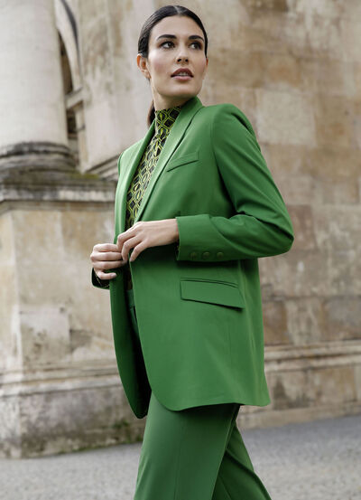 Blazer mit Schalkragen 