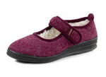Spangenschuh aus weichem Filz BORDEAUX
