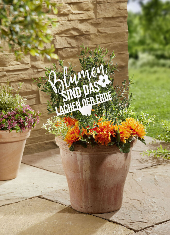 Gartenstecker aus Eisen WEISS