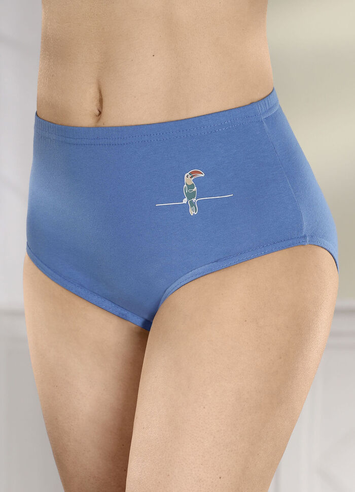 Viererpack Slips mit Druckmotiv 