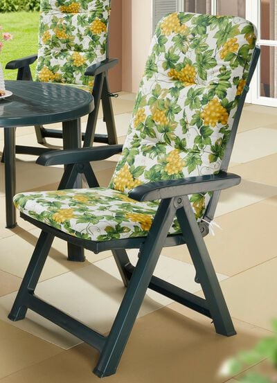 In Deutschland gefertigte, 6 cm starke Hochlehner-Auflage 