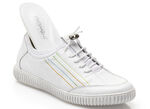Gemini Sneaker mit elastischem Textilmaterial WEISS