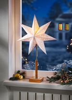 Tischleuchte Stern mit Schnurzwischenschalter 