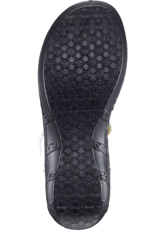 ELENA EDEN, modische Damen-Sandalen, Weite G, mit Klettverschluss WEISS