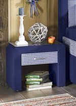 Nachttisch mit Glasplatte 