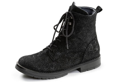 Waldläufer, bequeme Damen-Stiefeletten, Weite G, mit herausnehmbarem Fußbett 