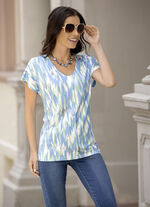 Shirt mit  silberfarbenem Foliendruck 