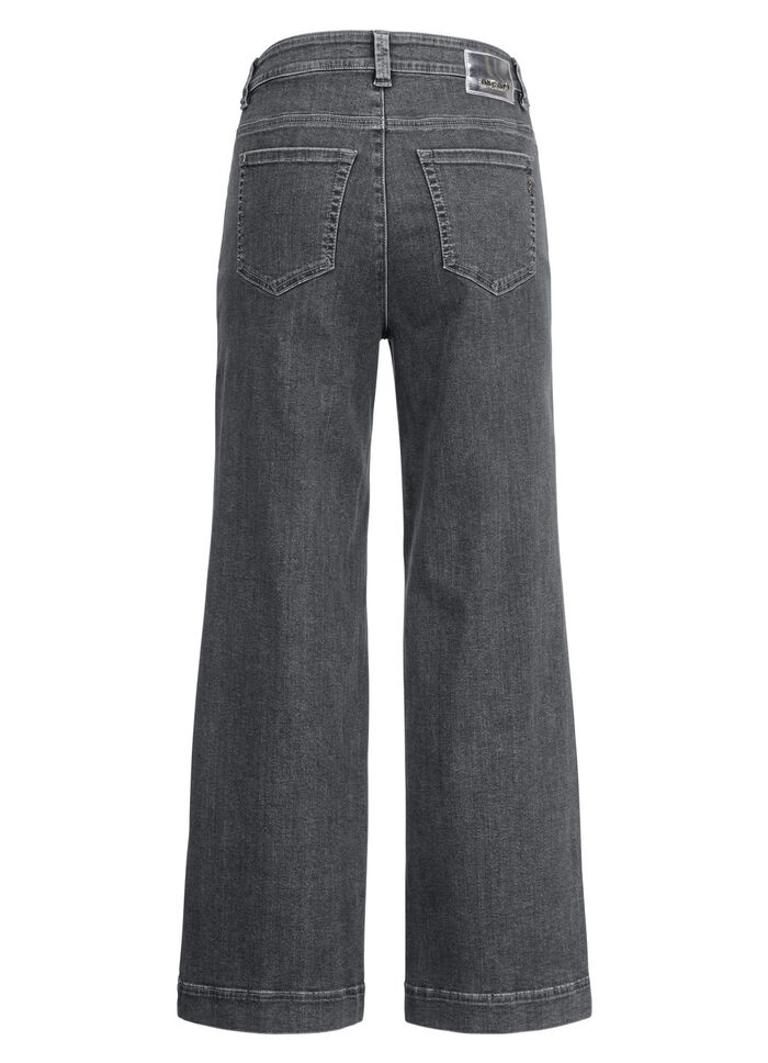 Jeans-Culotte mit luftig-weitem Bein ANTHRAZIT