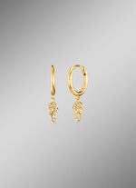 Creolen mit funkelnden Fl&uuml;gelchen 