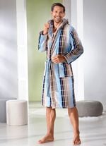 Doubleface-Bademantel aus Baumwolle 