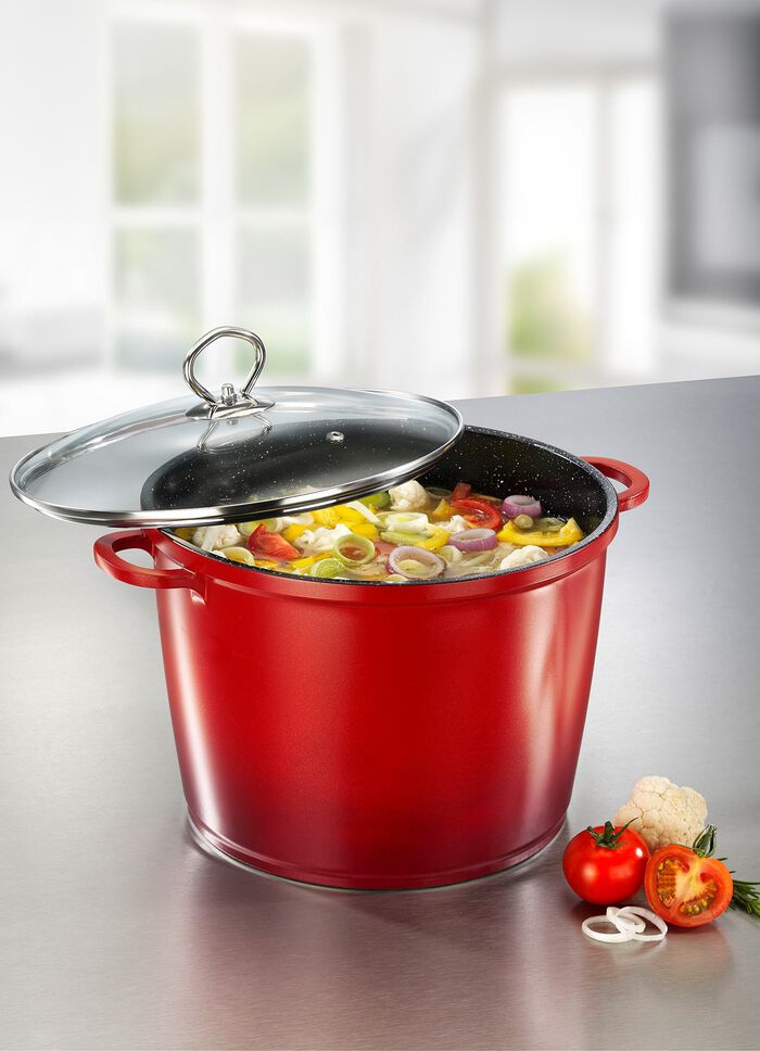 &bdquo;KING&rdquo; Alugusstopf mit keramischer Antihaftbeschichtung 