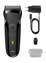 Akku-Netz-Rasierer SCHWARZ