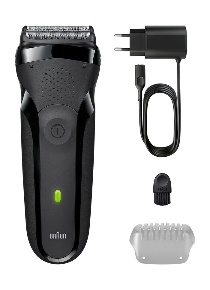 Akku-Netz-Rasierer SCHWARZ