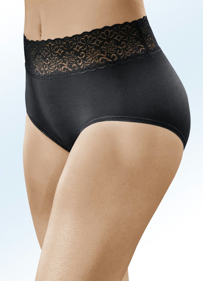 Speidel Dreierpack Slips SCHWARZ