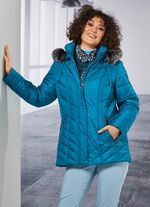 Jacke mit abnehmbarer Kapuze PETROL