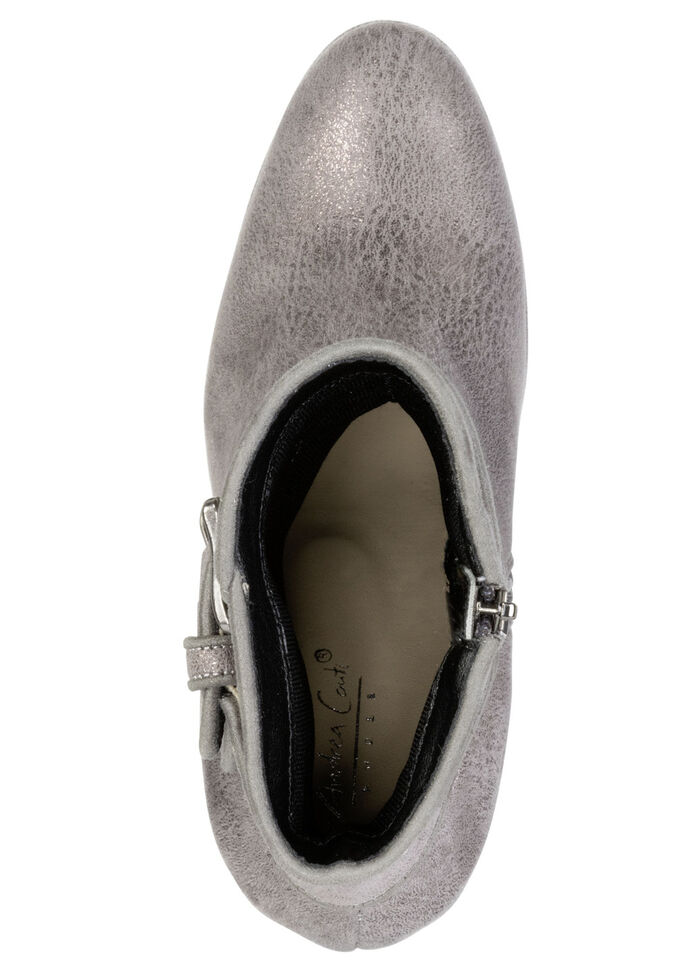 Andrea Conti, trendige Damen-Stiefeletten, mit Reißverschluss ANTIKSILBER