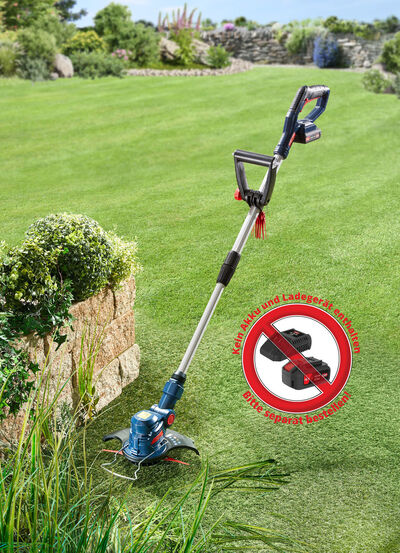 Akku Rasentrimmer  (Akku und Ladegerät nicht im Lieferumfang) 