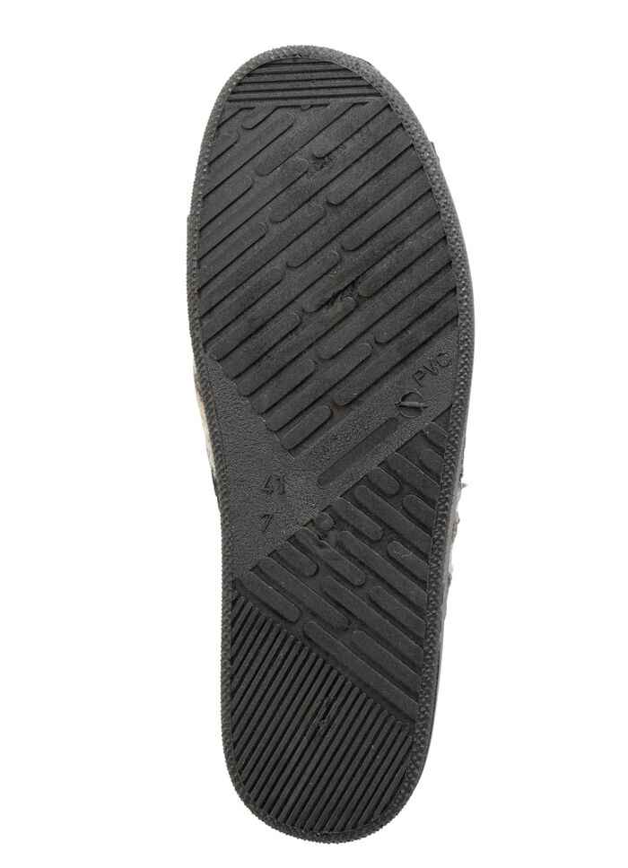 Pantoffel aus gemustertem Textilmaterial GRAU-MULTICOLOR