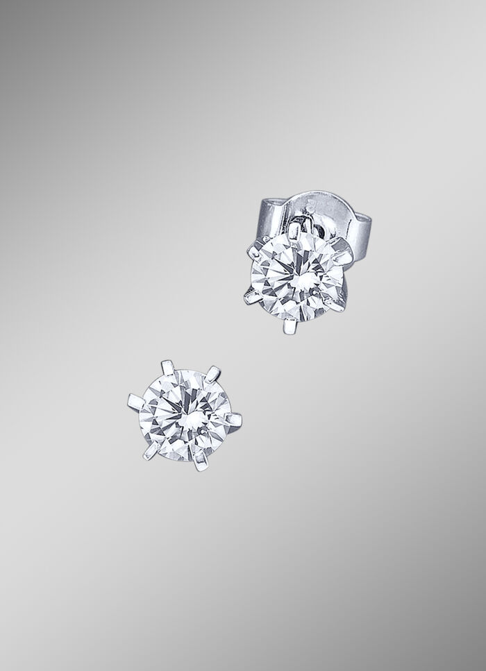 Solitärohrstecker mit Brillanten 