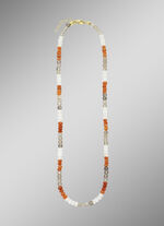 Halskette: Mystische Schönheit in Multi Mondstein 