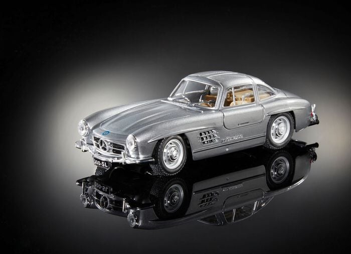 Mercedes-Benz 300SL als Metallspritzgussmodell 