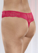 Dreierpack String-Tangas aus elastischer Spitze 