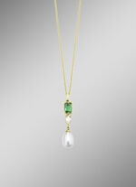 Zarte Raffinesse – Anhänger mit Perle und Kristallglanz 