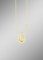 Sch&ouml;ner Anh&auml;nger Marienbildnis mit Ankerkette 