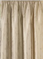 &Uuml;bergardine mit Blatt-Musterung NATUR