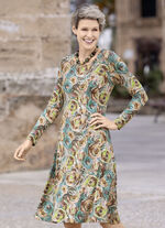 Kleid mit schwingendem Rockteil 