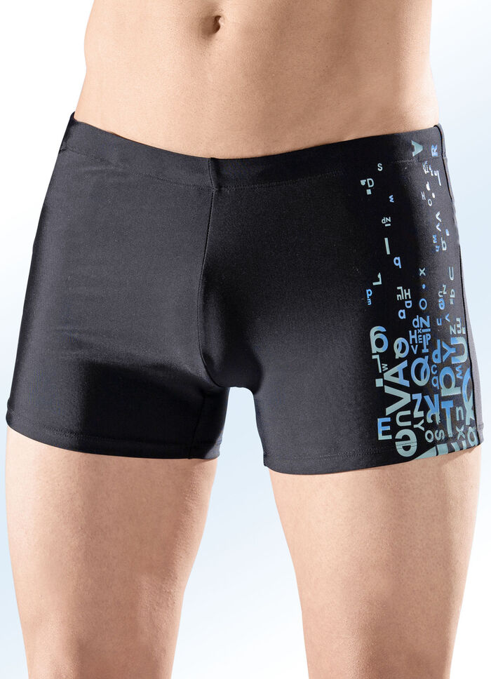 Naturana Badepants mit seitlichem Druckdessin 