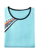 Zweierpack Nachthemden, k&uuml;rzer geschnitten aus Baumwolle 1X T&Uuml;RKIS, 1X KORALLE