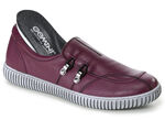 Gemini Slipper aus Rind-Nappaleder mit Zier&ouml;sen BORDEAUX