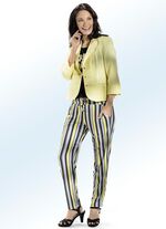 Hose mit aktueller Streifen-Dessinierung 