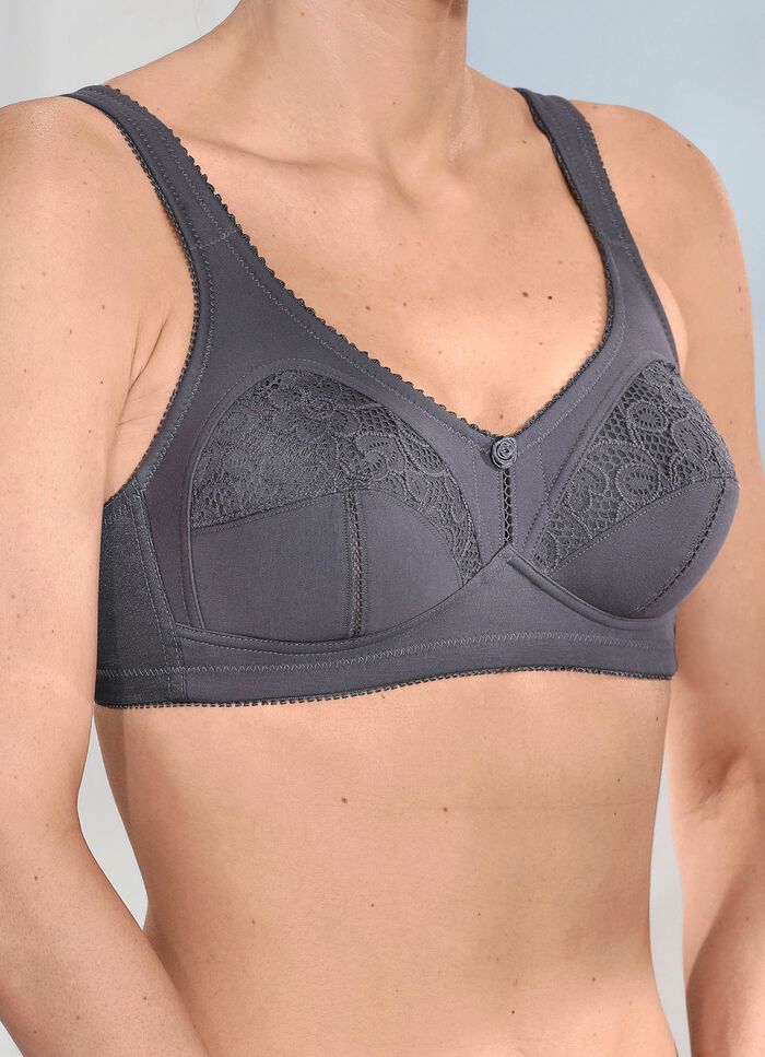 Zweierpack BH mit Spitzeneins&auml;tzen 