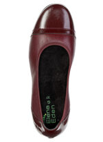 ELENA EDEN, klassische Damen-Ballerinas, Weite G, mit herausnehmbarem Fußbett BURGUND