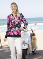 Blusenjacke mit Rippenstrick 