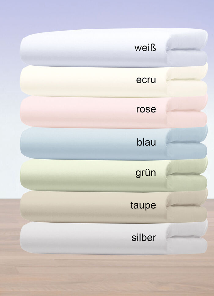 Flausch-Biber-Spannbetttücher aus Baumwolle BLAU