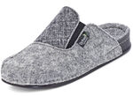 Laurina, klassische Damen-Hausschuhe, Weite H, mit Gummizug GRAU
