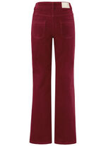 Cordhose mit weitem Beinverlauf KIRSCHROT