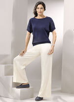 Hose in modischer Weite CREME